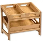 KESPER K&uuml;chen-/Aufbewahrungsregal, Bambus, FSC 34.5x39.5x26cm