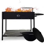 Grillpeter Mangal Set Batyr 80 Schaschlikgrill 80cm mit Grillrost Kasan 10L