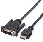 ROLINE Kabel DVI (18+1) ST - HDMI ST, schwarz, 10 m
