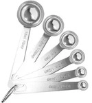 Intirilife 6-teiliges Messl&ouml;ffel Set aus Edelstahl in Silber - 1 Essl&ouml;ffel -...
