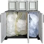 ArtPlast - Recyclingschrank 102x37x90 cm in Farbe Anthrazit - FAMILY-Kollektion