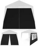 Casaria Deuba 2x Seitenwand Pavillon Capri schwarz 250x250cm