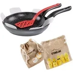STONELINE Made in Germany 6tlg. Pfannen-Set 24/28cm m. Magnet-Griff, inkl....