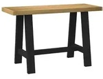 vidaXL Schreibtisch NOAIN A-Form-Beine 120x50x75 cm Massivholz Kiefer
