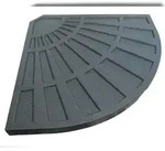 DELUKE Schirmst&auml;nderplatte MELA Kunststoff Schwarz 3,8x66x47cm Einlegeplatte...