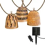 Lumisky LINA 10 LED 8M Solar-Lichterkette Bambus Beige