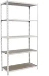 PROREGAL Schwerlastregal Muli | HxBxT 180x90x40cm| Fachlast 150kg | Wei&szlig; 