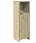 vidaXL Badezimmerschrank Sonoma-Eiche 30x30x95 cm Holzwerkstoff