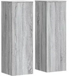 vidaXL Pflanzenst&auml;nder 2 Stk. Grau Sonoma 33x33x100 cm Holzwerkstoff