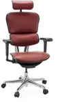 B&uuml;rostuhl / Chefsessel ERGOHUMAN ULTRA L GEN2 Leder burgunderrot hjh OFFICE