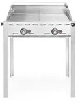HENDI Grillsystem Green Fire mit 2 Brennern Profi Line, 2 Edelstahl Grillroste