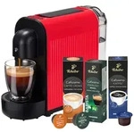 Tchibo Cafissimo NOW Kapselmaschine inkl. 30 Kaffeekapseln, rot