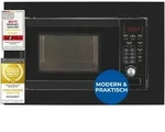 Exquisit Einbau-Mikrowellenherd, 20 Liter, Mikrowelle + Grill, 8 automatische