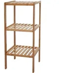 Mendler Badregal HWC-B18, Badezimmer Badschrank Standregal, Bambus ~ 80x34x33cm