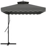 Outsunny - Sonnenschirm - 243Lx243Wx251Hcm - Dunkelgrau