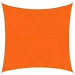 KARAT Sonnensegel Wasserabweisend / Quadratisch / Orange / 3 x 3 m