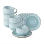 like. by Villeroy & Boch Perlemor Aqua Espressotasse mit Untertasse 60 ml 6er...