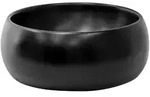 LuxeBath Waschbecken inkl. Ablaufgarnitur ohne &Uuml;berlauf &Oslash; 40x15,5 cm Schwarz...
