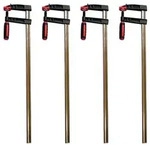 Vago-Tools 4x Profi Schraubzwinge 500x120 Zwinge Tempergu&szlig;