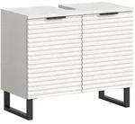 Ebuy24 Riff Waschbeckenunterschrank 2 T&uuml;ren Wei&szlig;.