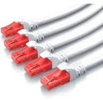 CSL 5x Cat 6 Gigabit Ethernet LAN Kabel - mehrfach geschirmt - UTP Gigabit -...