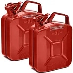 BW&reg; Kraftstoffkanister Metall Benzinkanister 2x 5 Liter - Rot - RAL 3000 -