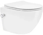 LuxeBath ECD Germany Wand-WC sp&uuml;lrandlos 49 cm kurz Wei&szlig; &ndash; Keramik...