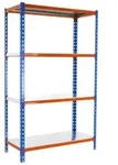 PROREGAL Schwerlastregal MID METAL SHARK | HxBxT 150x90x40cm | Fachlast 180kg 