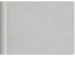 vidaXL Balkon-Sichtschutz Hellgrau 75x600 cm 100 % Polyester-Oxford