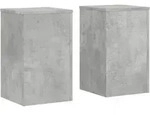 vidaXL Pflanzenst&auml;nder 2 Stk. Betongrau 30x30x50 cm Holzwerkstoff