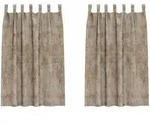 vidaXL Samtvorh&auml;nge mit Vorh&auml;ngen 2 pcs Champagner 175 x 140 cm Samt