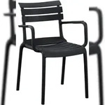 CLP Gartenstuhl Joliya Kunststoff HBT: 82x57x57 cm schwarz