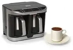 MERAY T&uuml;rkische Kaffeemaschine Dual Pro, Doppelkanne bis zu 8 Tassen