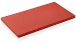 WAS Germany - HACCP Schneidbrett, 50 x 30 x 2 cm, rot, Polyethylen
