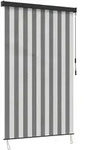 vidaXL Rollo Anthrazit und Wei&szlig; 100 x 250 cm Stoff und Aluminium