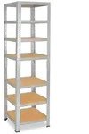 shelfplaza HOME 200x50x50 cm Schwerlastregal in verzinkt mit 7 B&ouml;den und 125 kg