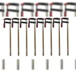 Vago-Tools 8x Profi Schraubzwinge 500x120 Zwinge Tempergu&szlig;