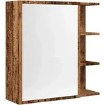 vidaXL Spiegelschrank Altholz-Optik 62,5x20,5x64 cm Holzwerkstoff