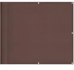 vidaXL Balkon-Sichtschutz Braun 90x800 cm 100 % Polyester-Oxford