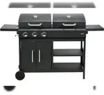 Gasgrill und Holzkohlengrill 8,4kW, 153,5 x 52,8 x 99,5 cm