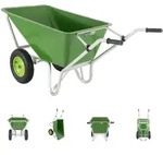 Baumarktplus 2-Rad Schubkarre XL 200 L 300 kg Gartenschubkarre Schiebkarre Hofkarre