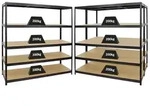 PROREGAL Mega Deal | 3x Schwerlastregal Giant Elephant | HxBxT 180x180x60cm 