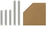 shelfplaza HOME 70x40 cm Fachboden-Set Eckregal in verzinkt f&uuml;r HOME Eckregale...