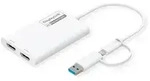 ROLINE Multi-DisplayLink Adapter USB Typ A+C - 2x HDMI, Multi-Stream 4K