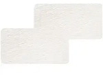 Villeroy & Boch Manufacture Rock Servierplatten Set 2-teilig rechteckig wei&szlig;