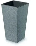 Prosperplast - Zementfarbener Blumentopf mit Reservoir, FURU-Kollektion - 24 x...