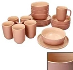 18tlg Fr&uuml;hst&uuml;cksset Jasper Puder f&uuml;r 6 Personen aus Steingut - 6x 414448 6x...