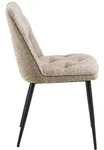 Ebuy24 Brooke Esszimmerstuhl Boucl&eacute; beige. 2er Set
