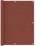 vidaXL Balkon-Sichtschutz Terrakotta-Rot 120x400 cm Oxford-Gewebe