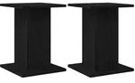 vidaXL Pflanzenst&auml;nder 2 pcs Schwarz Eichen-Optik 30 x 30 x 40 cm